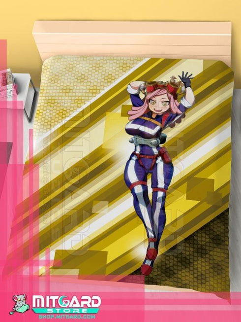 MY HERO ACADEMIA Mei Hatsume - Bed Sheet or Duvet Cover Anime videogame - Flat bed sheet / 120cm x 200cm / Poplin - 3